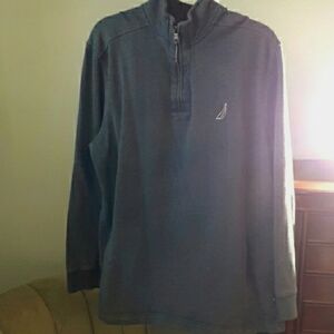 Nautica Gray half zip pull over sweatshirt men's size XXL